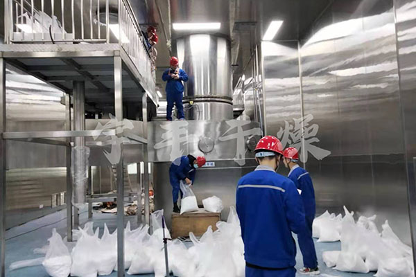 Soybean dietary fiber drying production line
